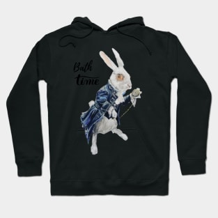 Bath Time White Rabbit From Alice In Wonderland Hoodie